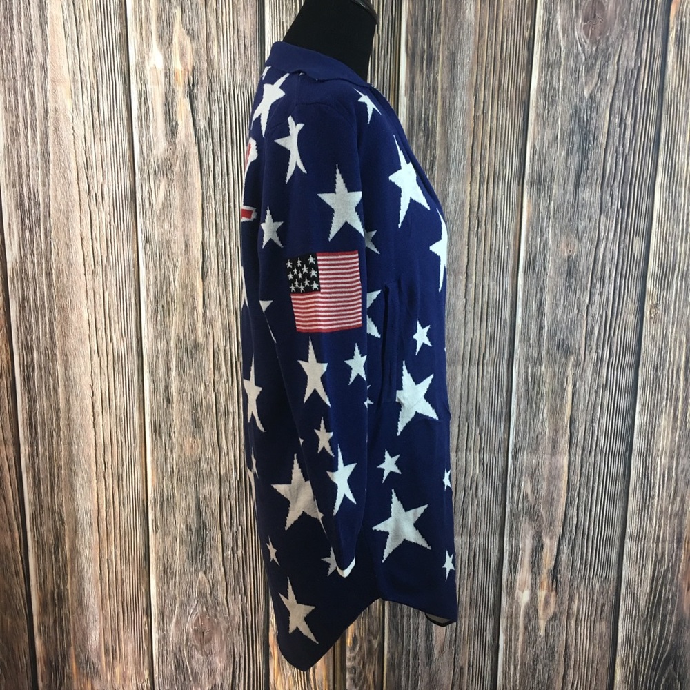 USA Patriotic Long Cardigan - Picture 6 of 7